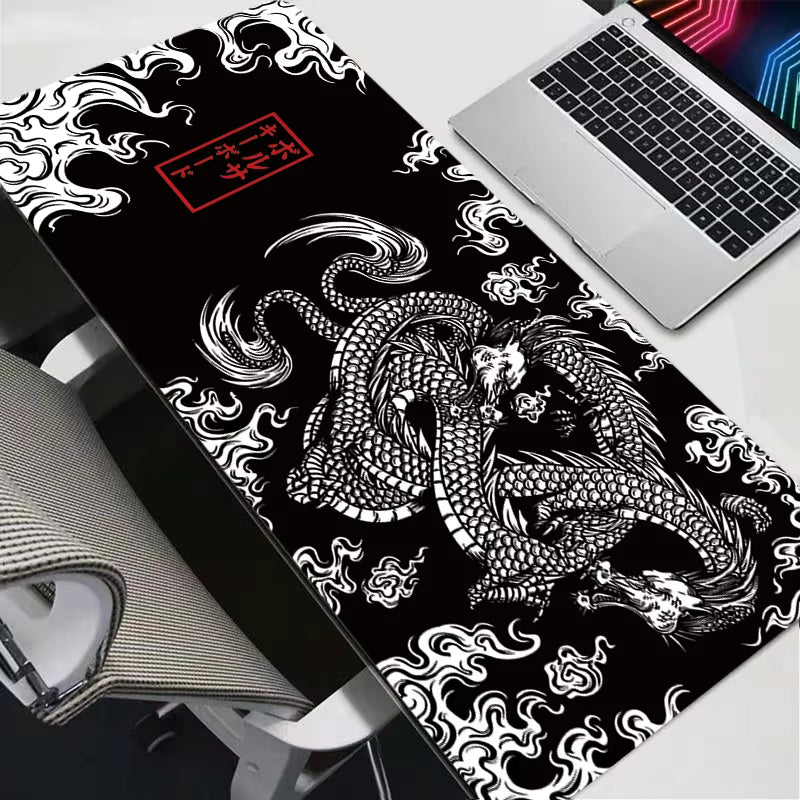 Japanese Art Dragon Mouse Pad Gaming XL Home New HD Mousepad XXL Keyboard Pad Non-Slip Office Carpet Laptop Mice Pad Mouse Mat